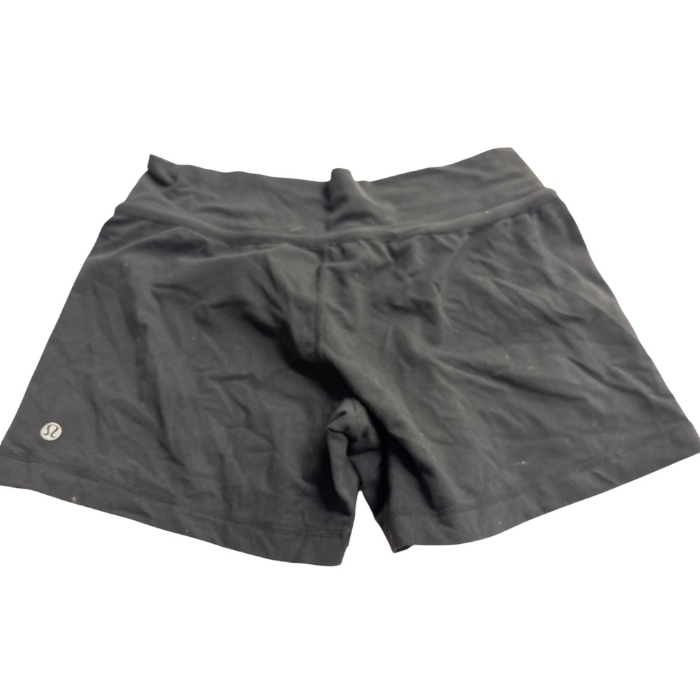 Lululemon Womens Black Drawstring Athletic Yoga Shorts Size 8 - 4.5' Inseam